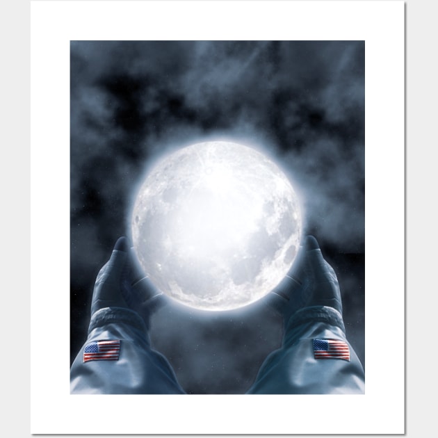 Moon Landing 1969 Wall Art by Fanbros_art